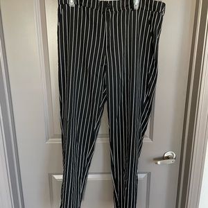 Striped dress pants